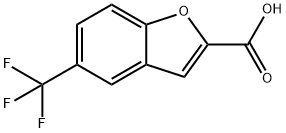 2-Benzofurancarboxylic acid, 5-(trifluoromethyl)- Structure