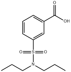 Benzoic acid, 3-[(dipropylamino)sulfonyl]- 구조식 이미지