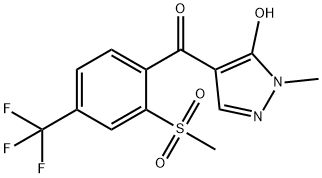 Methanone, (5-hydroxy-1-methyl-1H-pyrazol-4-yl)[2-(methylsulfonyl)-4-(trifluoromethyl)phenyl]- Structure