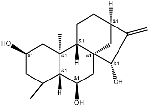 16-Kaurene-2,6,15-triol 구조식 이미지