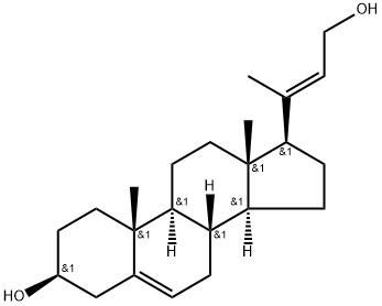 (3β,20E)-24-Norchola-5,20(22)-diene-3,23-diol 구조식 이미지