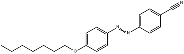 Benzonitrile, 4-[2-[4-(heptyloxy)phenyl]diazenyl]- Structure