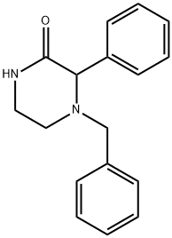 2-Piperazinone, 3-phenyl-4-(phenylmethyl)- Structure