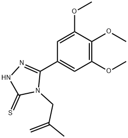 4-(2-methylprop-2-en-1-yl)-5-(3,4,5-trimethoxyphenyl)-4H-1,2,4-triazole-3-thiol Structure