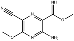 methyl 3-amino-6-cyano-5-methoxypyrazine-2-carboximidoate Structure