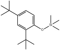 Benzene, 2,4-bis(1,1-dimethylethyl)-1-[(trimethylsilyl)oxy]- 구조식 이미지