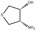 Thiophene-3-ol, 4-aminotetrahydro-, cis- Structure