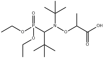 3,7-Dioxa-4-aza-6-phosphanonanoic acid, 4,5-bis(1,1-dimethylethyl)-6-ethoxy-2-methyl-, 6-oxide Structure