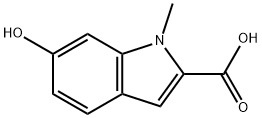 1H-Indole-2-carboxylic acid, 6-hydroxy-1-methyl- 구조식 이미지