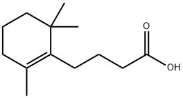 1-Cyclohexene-1-butanoic acid, 2,6,6-trimethyl- 구조식 이미지