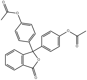 1(3H)-Isobenzofuranone, 3,3-bis[4-(acetyloxy)phenyl]- Structure