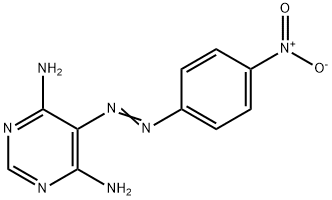 4,6-Pyrimidinediamine, 5-[2-(4-nitrophenyl)diazenyl]- 구조식 이미지