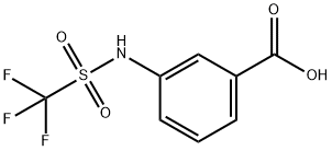 3-trifluoromethanesulfonamidobenzoic acid Structure