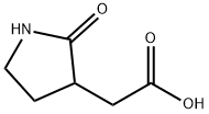 3-Pyrrolidineacetic acid, 2-oxo- Structure