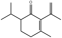 2-Cyclohexen-1-one, 3-methyl-2-(1-methylethenyl)-6-(1-methylethyl)- 구조식 이미지