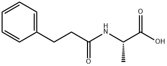 Alanine, N-(1-oxo-3-phenylpropyl)- 구조식 이미지