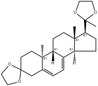 Dydrogesterone bis(Ethylene Acetal) 구조식 이미지