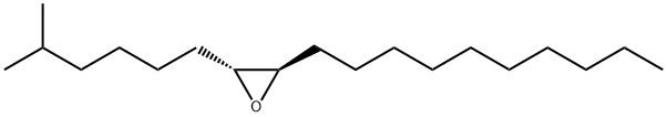 Oxirane, 2-decyl-3-(5-methylhexyl)-, (2R,3R)- 구조식 이미지