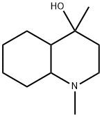 4-Quinolinol, decahydro-1,4-dimethyl- Structure