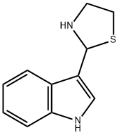 1H-Indole, 3-(2-thiazolidinyl)- Structure