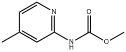 Carbamic acid, N-(4-methyl-2-pyridinyl)-, methyl ester Structure