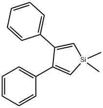 Silacyclopenta-2,4-diene, 1,1-dimethyl-3,4-diphenyl- 구조식 이미지