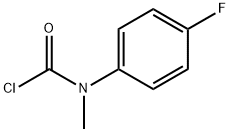 N-(4-fluorophenyl)-N-methylcarbamoyl chloride 구조식 이미지