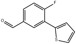 4-fluoro-3-(thiophen-2-yl)benzaldehyde 구조식 이미지