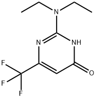 4(3H)-Pyrimidinone, 2-(diethylamino)-6-(trifluoromethyl)- Structure