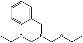 Benzenemethanamine, N,N-bis(ethoxymethyl)- Structure