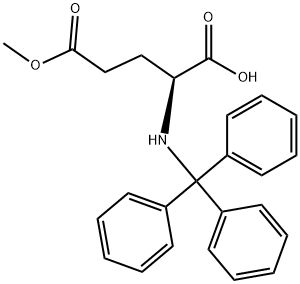 L-Glutamic acid, N-(triphenylmethyl)-, 5-methyl ester 구조식 이미지