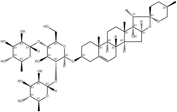 55916-52-4 Pennogenin3-O-α-L-rhamnopyranosyl-(1→2)-[α-L-rhamnopyranosyl-(1→4)]-β-D-glucopyranoside