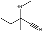 Butanenitrile, 2-methyl-2-(methylamino)- 구조식 이미지