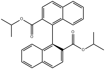 [1,1'-Binaphthalene]-2,2'-dicarboxylic acid, bis(1-methylethyl) ester, (1S)- Structure