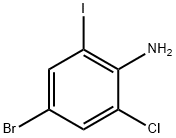 4-bromo-2-chloro-6-iodoaniline Structure