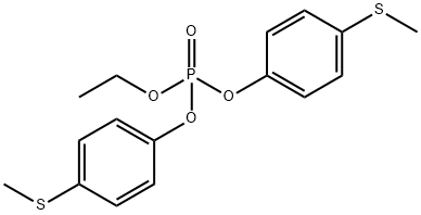 Ethyl bis[4-(methylthio)phenyl]Phosphate Structure