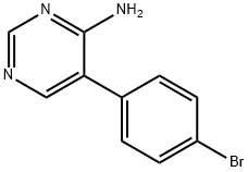 4-Pyrimidinamine, 5-(4-bromophenyl)- Structure