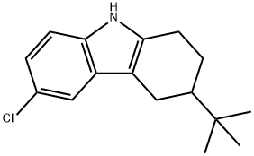 3-tert-butyl-6-chloro-2,3,4,9-tetrahydro-1H-carbazole 구조식 이미지