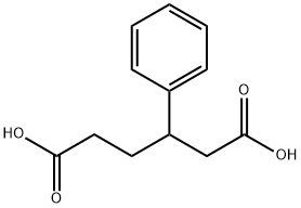 Hexanedioic acid, 3-phenyl- Structure