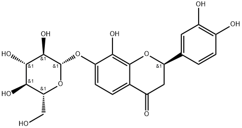 Flavomarein，2R-3',4',8-Trihydroxyflavanone-7-O-glucoside Structure