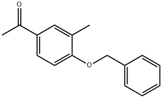 1-[4-(Phenylmethoxy)-3-methylphenyl]ethanone Benzyl ether Structure