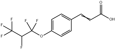 2-Propenoic acid, 3-[4-(1,1,2,3,3,3-hexafluoropropoxy)phenyl]- Structure