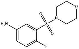 Benzenamine, 4-fluoro-3-(4-morpholinylsulfonyl)- Structure