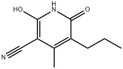 3-Pyridinecarbonitrile, 1,6-dihydro-2-hydroxy-4-methyl-6-oxo-5-propyl- 구조식 이미지