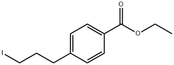 Benzoic acid, 4-(3-iodopropyl)-, ethyl ester Structure