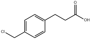 Benzenepropanoic acid, 4-(chloromethyl)- Structure