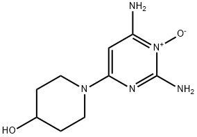 4-Piperidinol, 1-(2,6-diamino-1-oxido-4-pyrimidinyl)- 구조식 이미지
