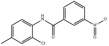 Benzamide, N-(2-chloro-4-methylphenyl)-3-nitro- Structure