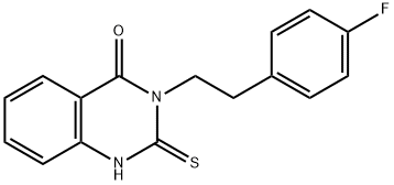 4(1H)-Quinazolinone, 3-[2-(4-fluorophenyl)ethyl]-2,3-dihydro-2-thioxo- Structure