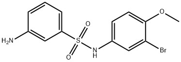 3-amino-N-(3-bromo-4-methoxyphenyl)benzene-1-sulfonamide Structure